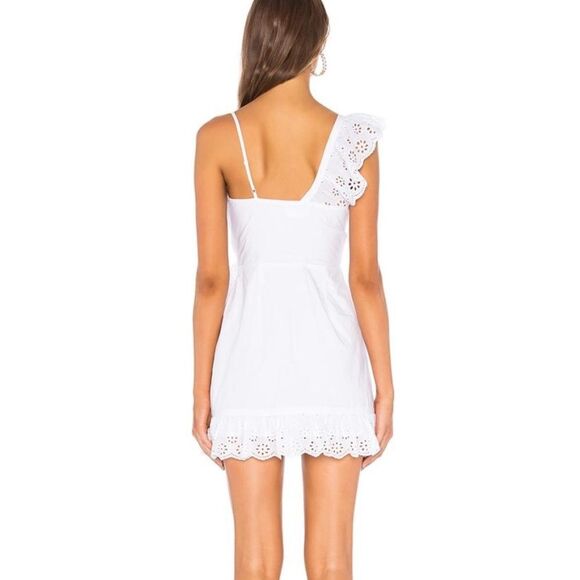 NWT Lovers + Friends Eyelet White Cotton Mini Dress Size M - Picture 5 of 8